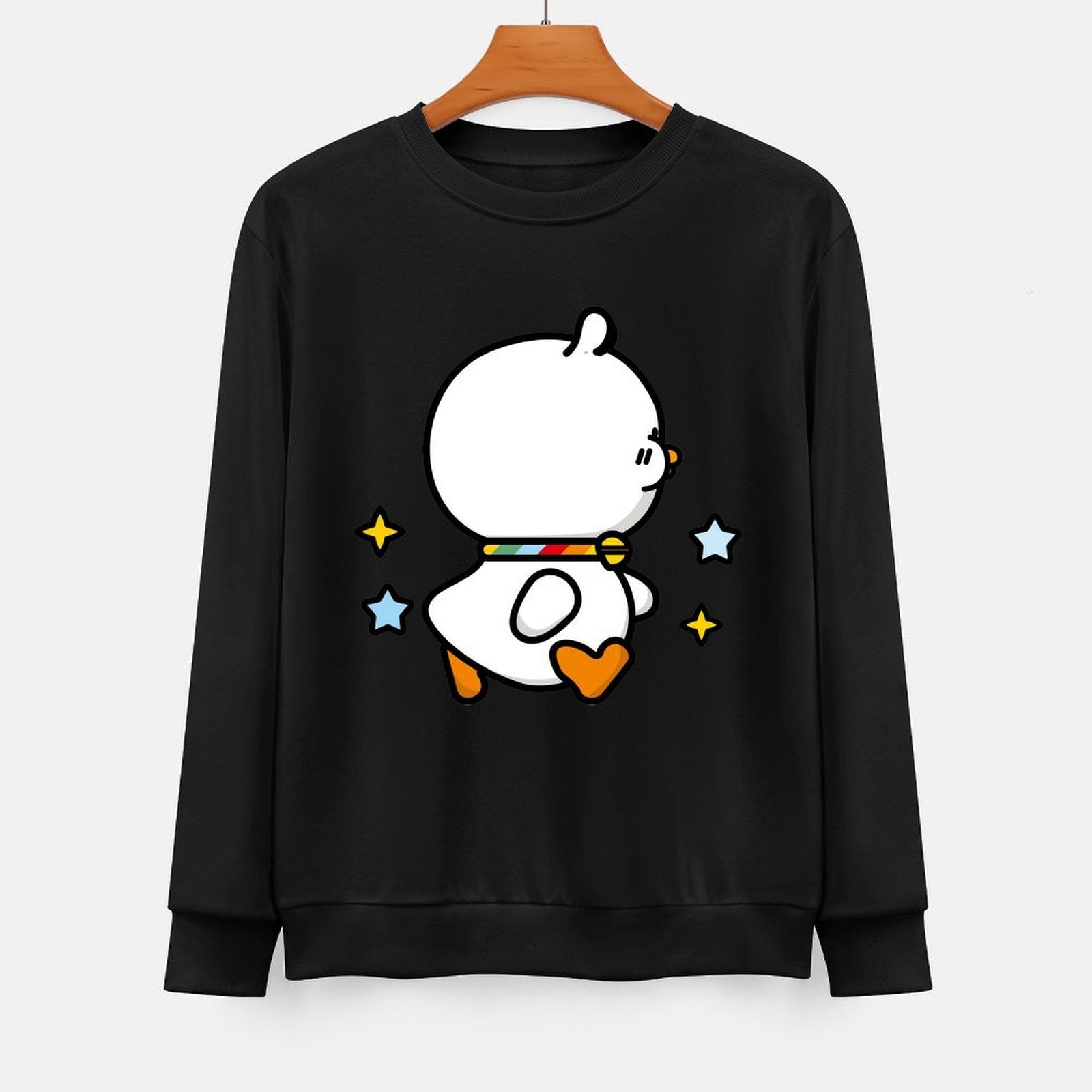 Front Patterned Long Sleeve TopCrisp Print Printed